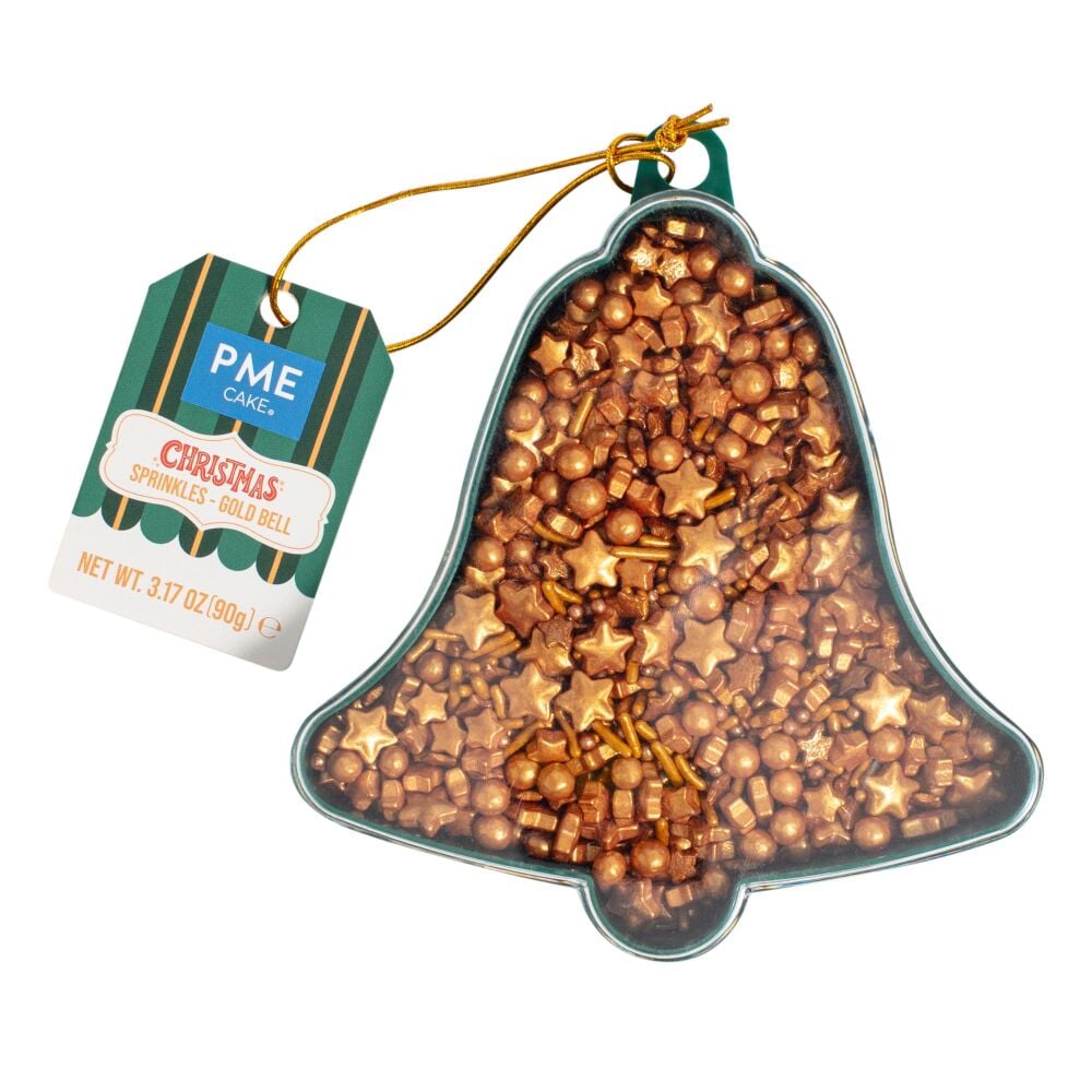 PME - Christmas Sprinkles - Gold Bell (90g)