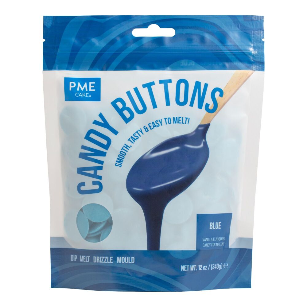 PME Candy Buttons 340g - BLUE
