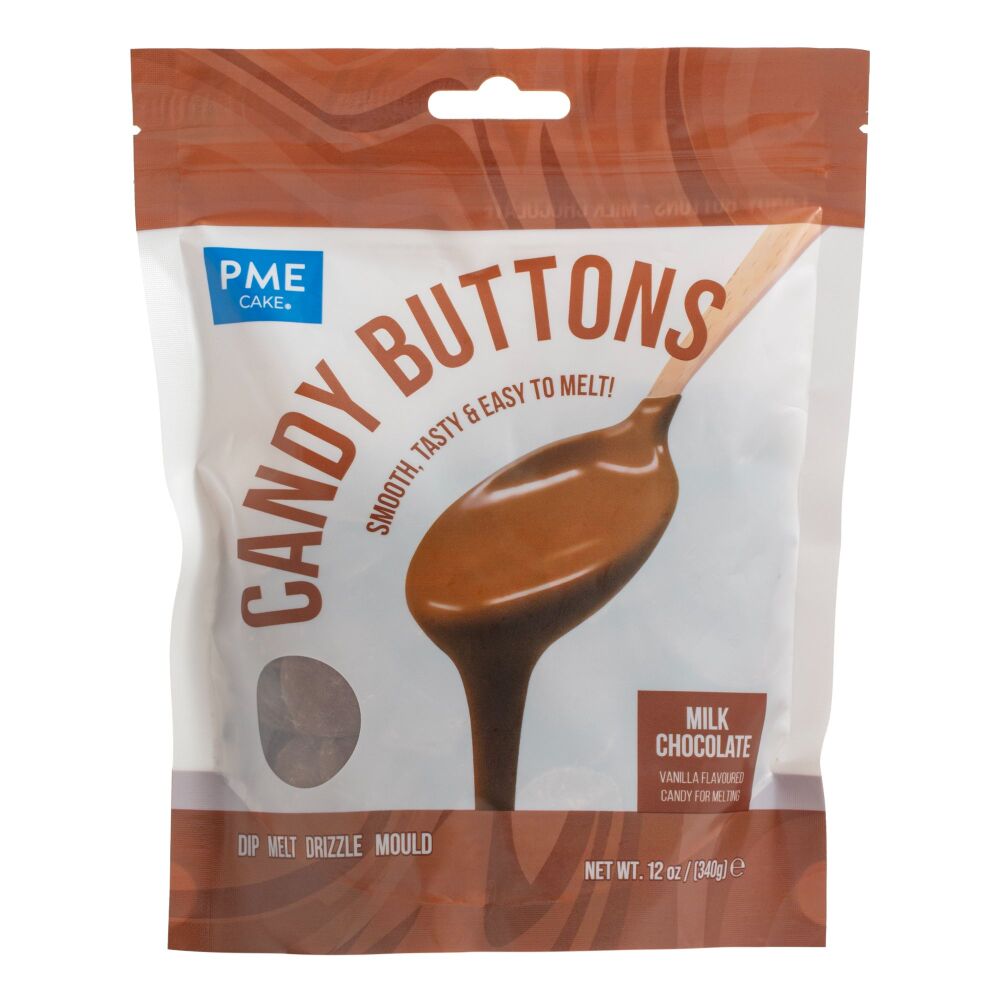 PME Candy Buttons 340g - MILK CHOCOLATE