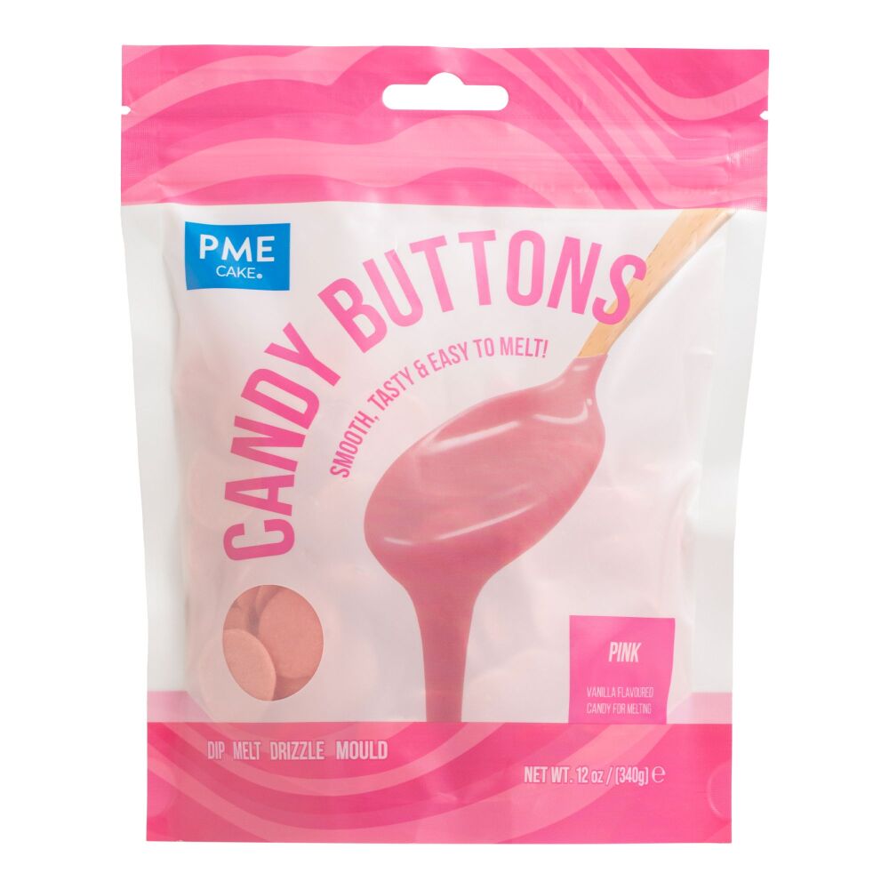 PME Candy Buttons 340g - PINK