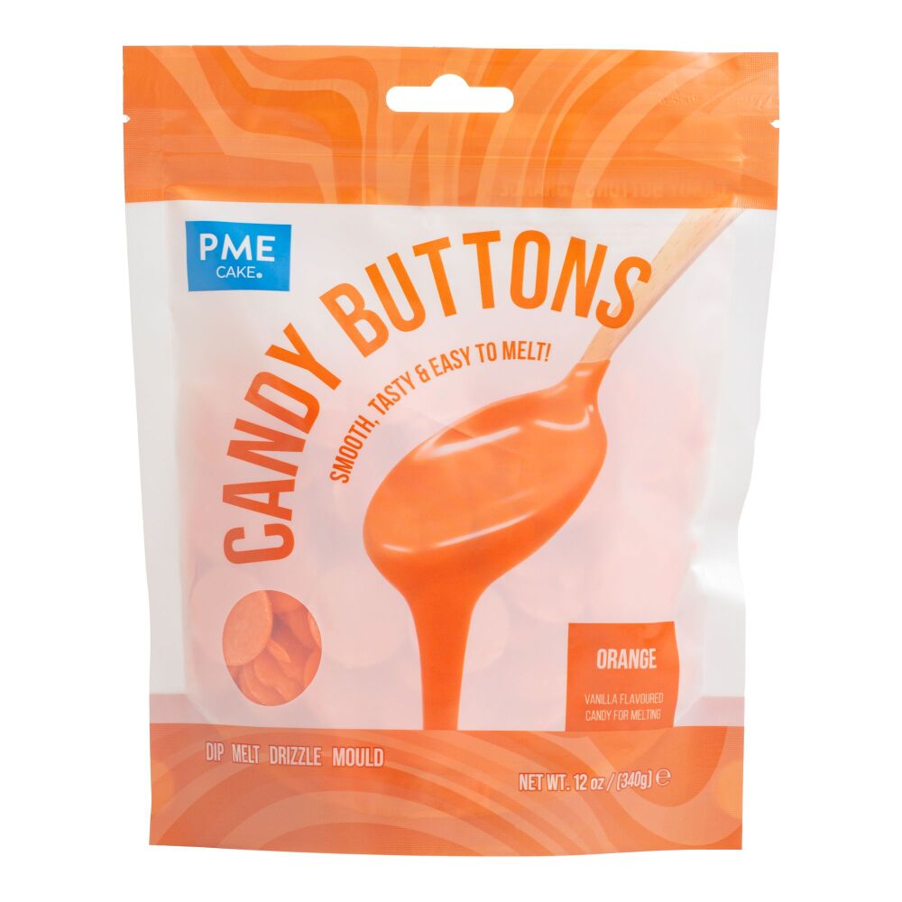 PME Candy Buttons 340g - ORANGE