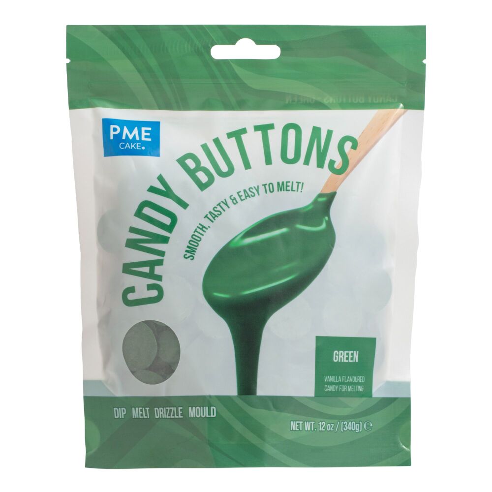 PME Candy Buttons 340g - GREEN