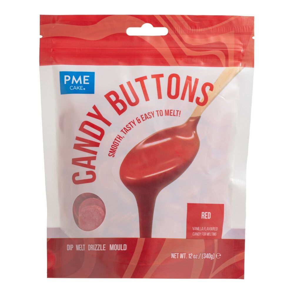PME Candy Buttons 340g - RED