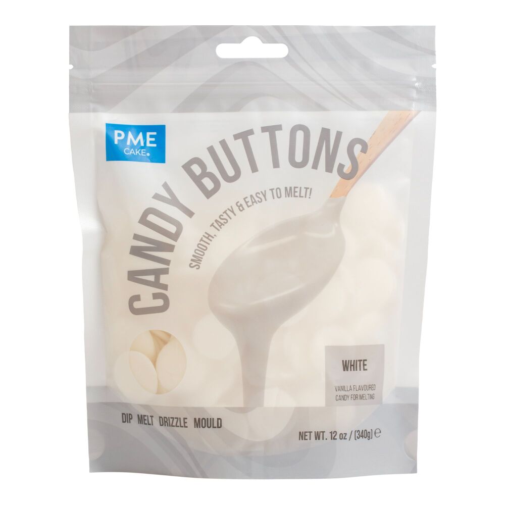PME Candy Buttons 340g - WHITE