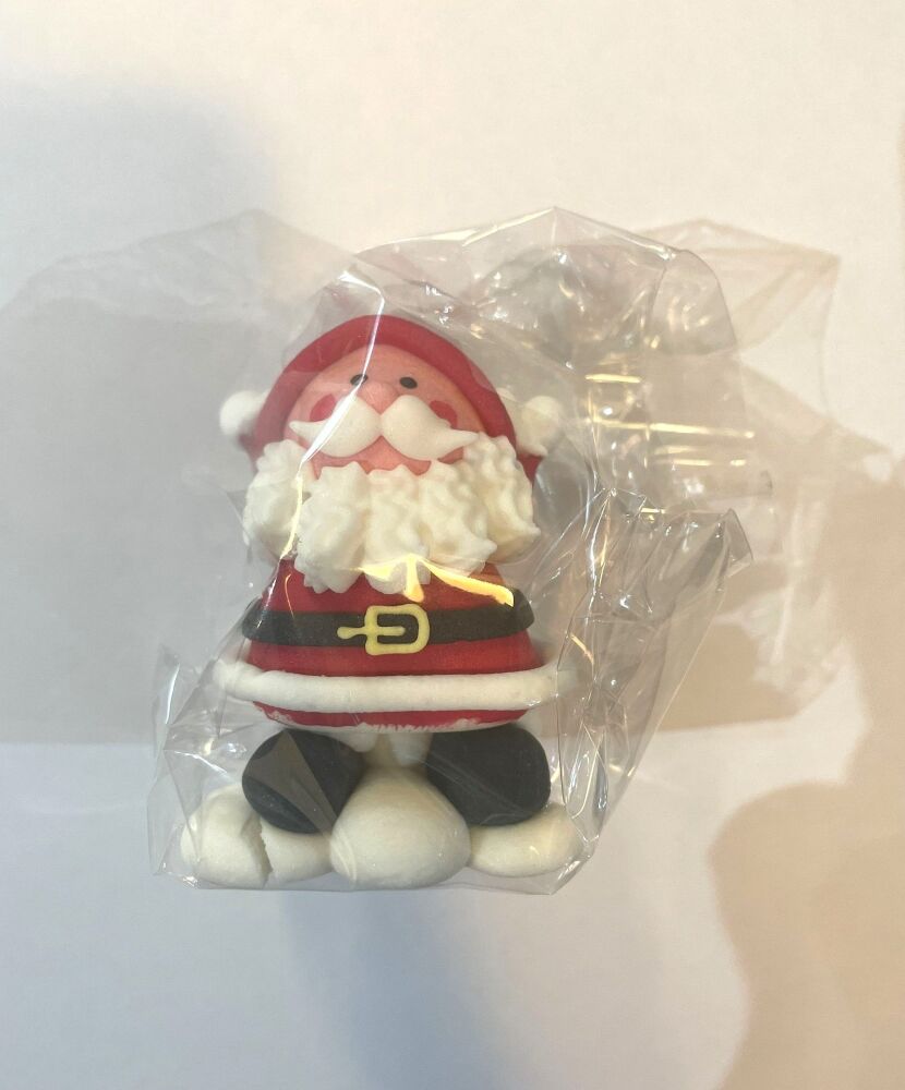 Sugar Christmas Decoration - Arms Up Santa - *Slightly Damaged*