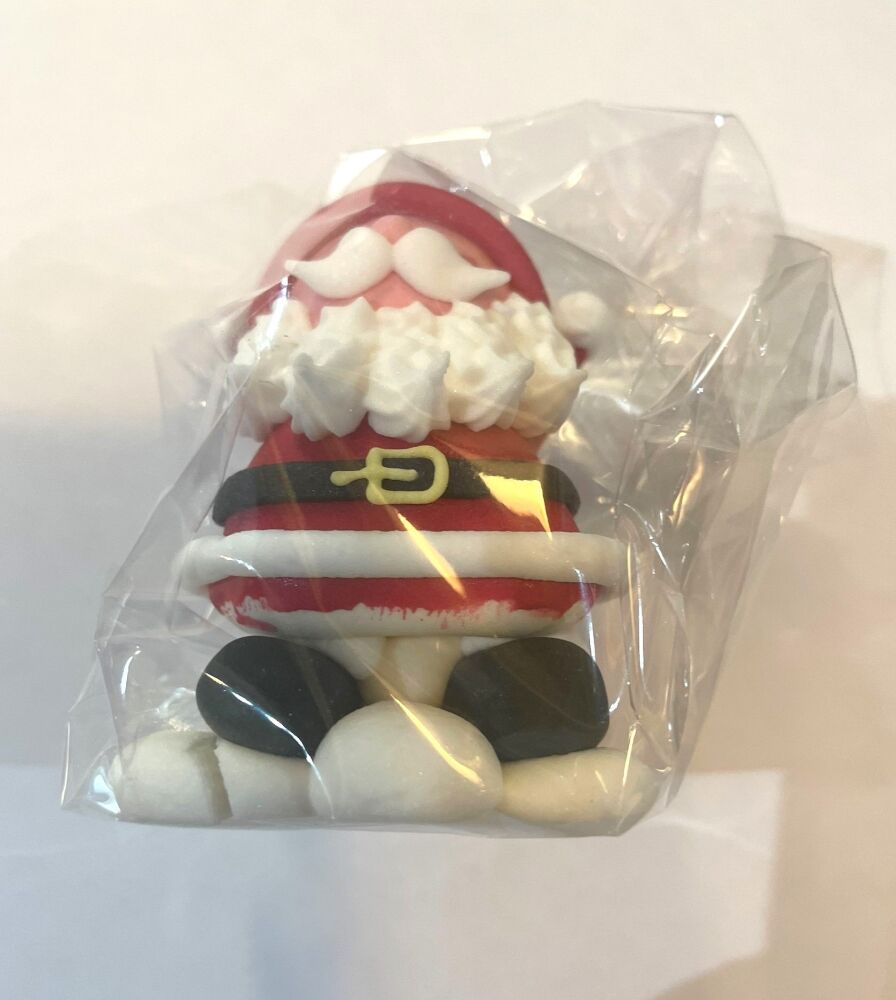 Sugar Christmas Decoration - Arms Up Santa - *Slightly Damaged*