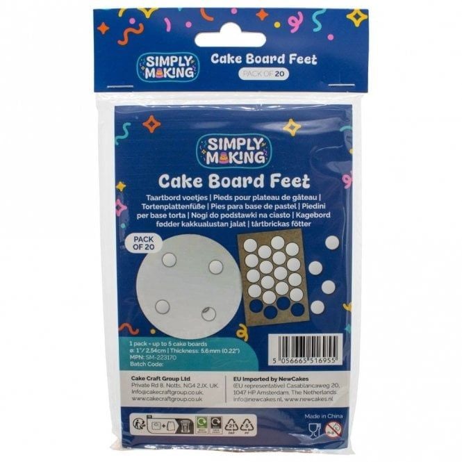 Simply Making - Cake Board Feet (Pack of 20)