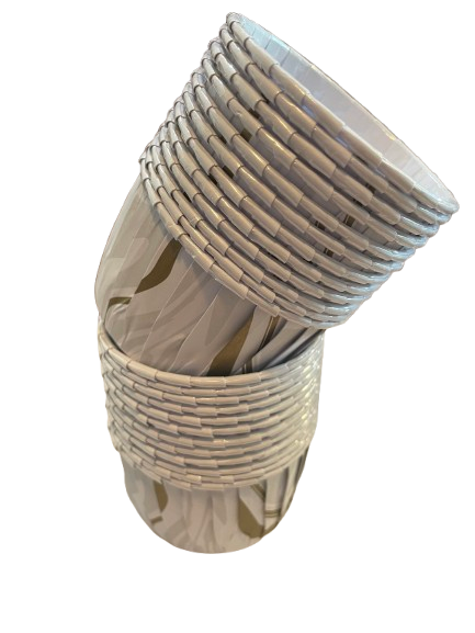 Baking Cups - MARBLE Silver/Gold x24