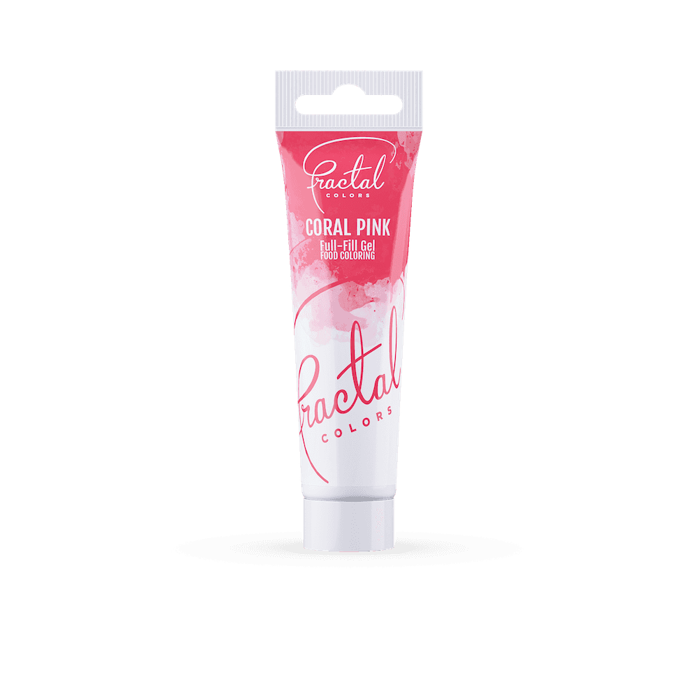 Fractal Colors - Full-Fill Summer Sunset Gel Colouring 30g - CORAL PINK - BB 24/01/26