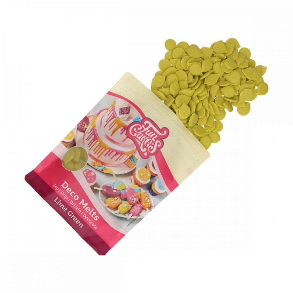 Fun Cakes Deco Melts 250g - LIME GREEN - BB 31/01/26