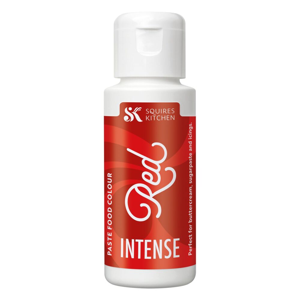 Squires Kitchen Intense Paste Food Colour 50g - RED - BB 28/01/26