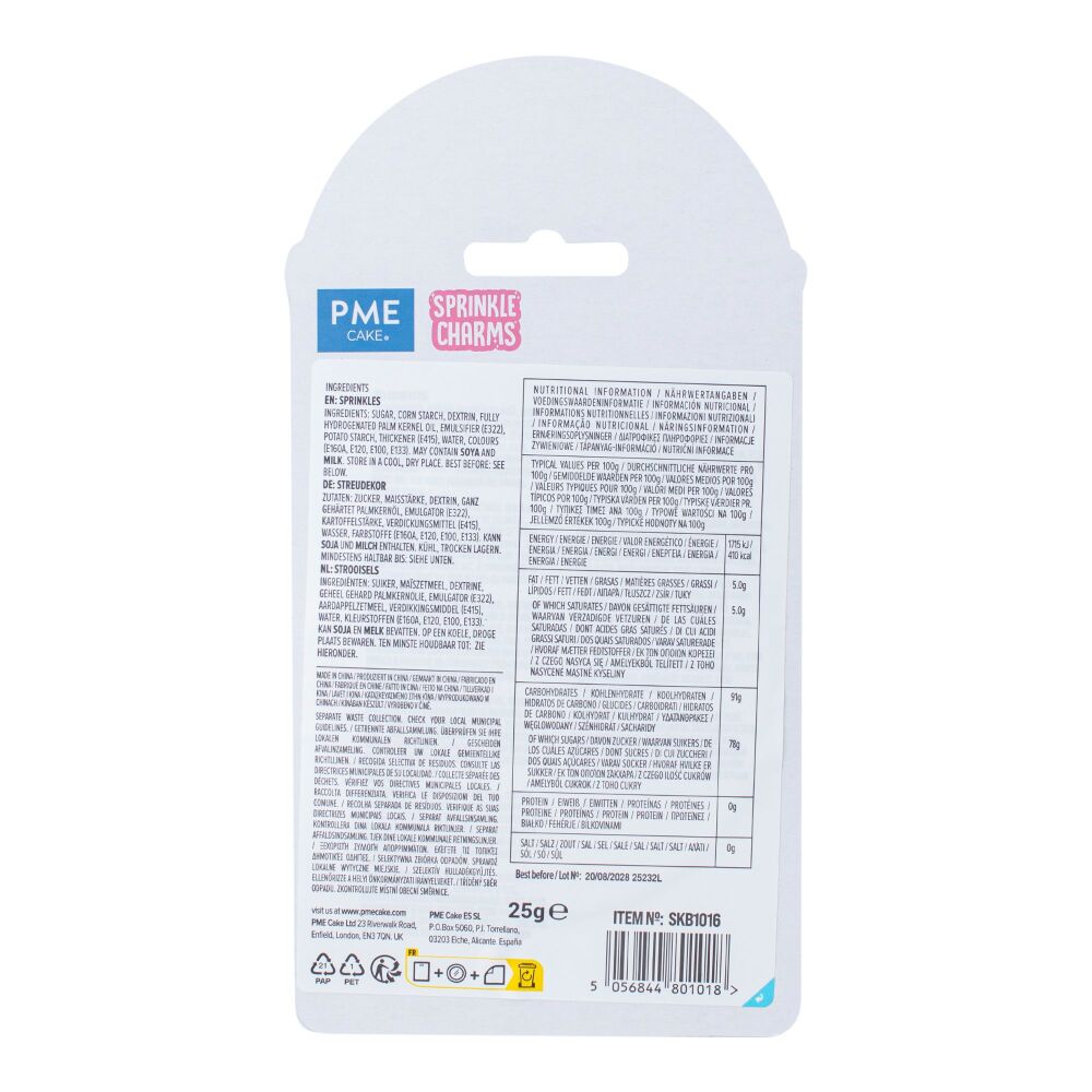 PME - Mini Rainbow Sprinkle Charms (25g)