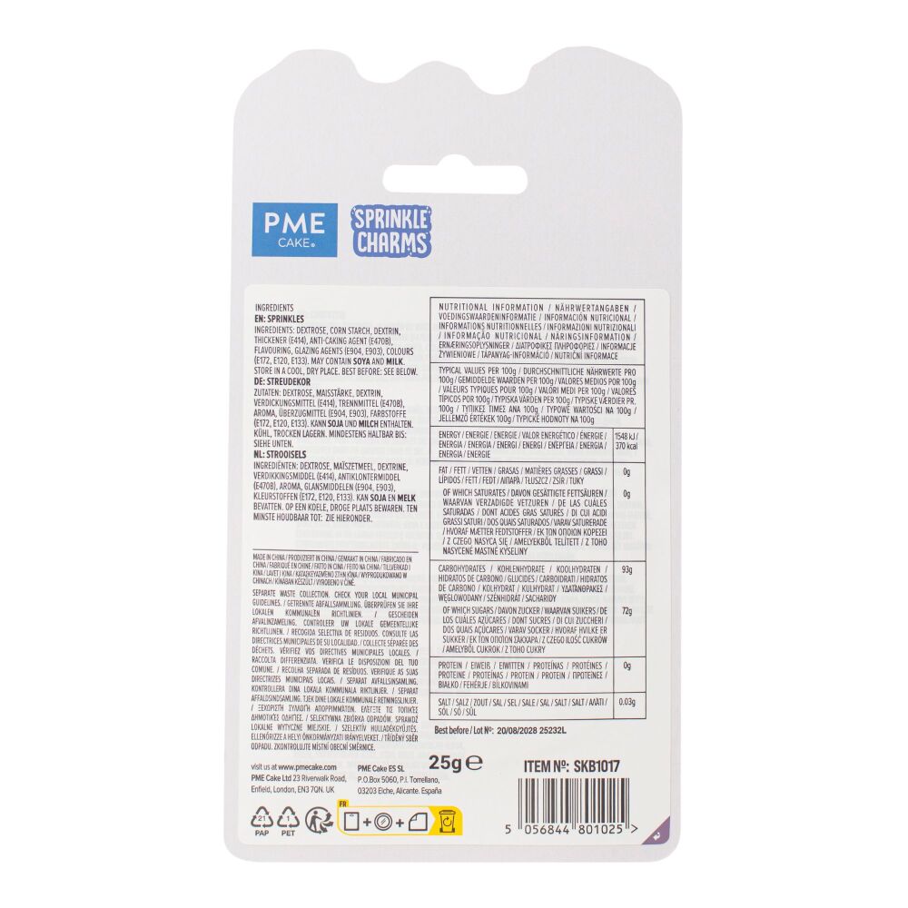 PME - Shimmer Diamonds Sprinkle Charms (25g)