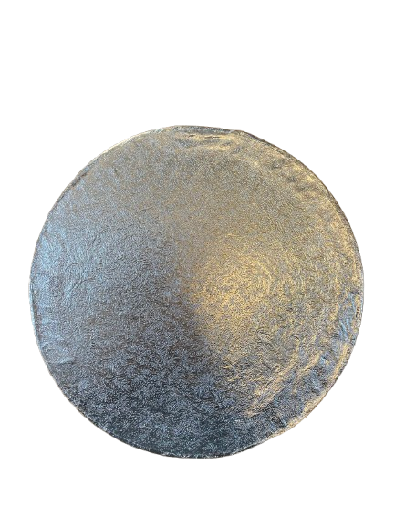 Cake Drum -  8" Round Silver - *Slightly Damaged*