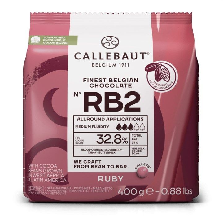 Callebaut Ruby Chocolate 400g | Recipe RB2 - BB 02/04/26