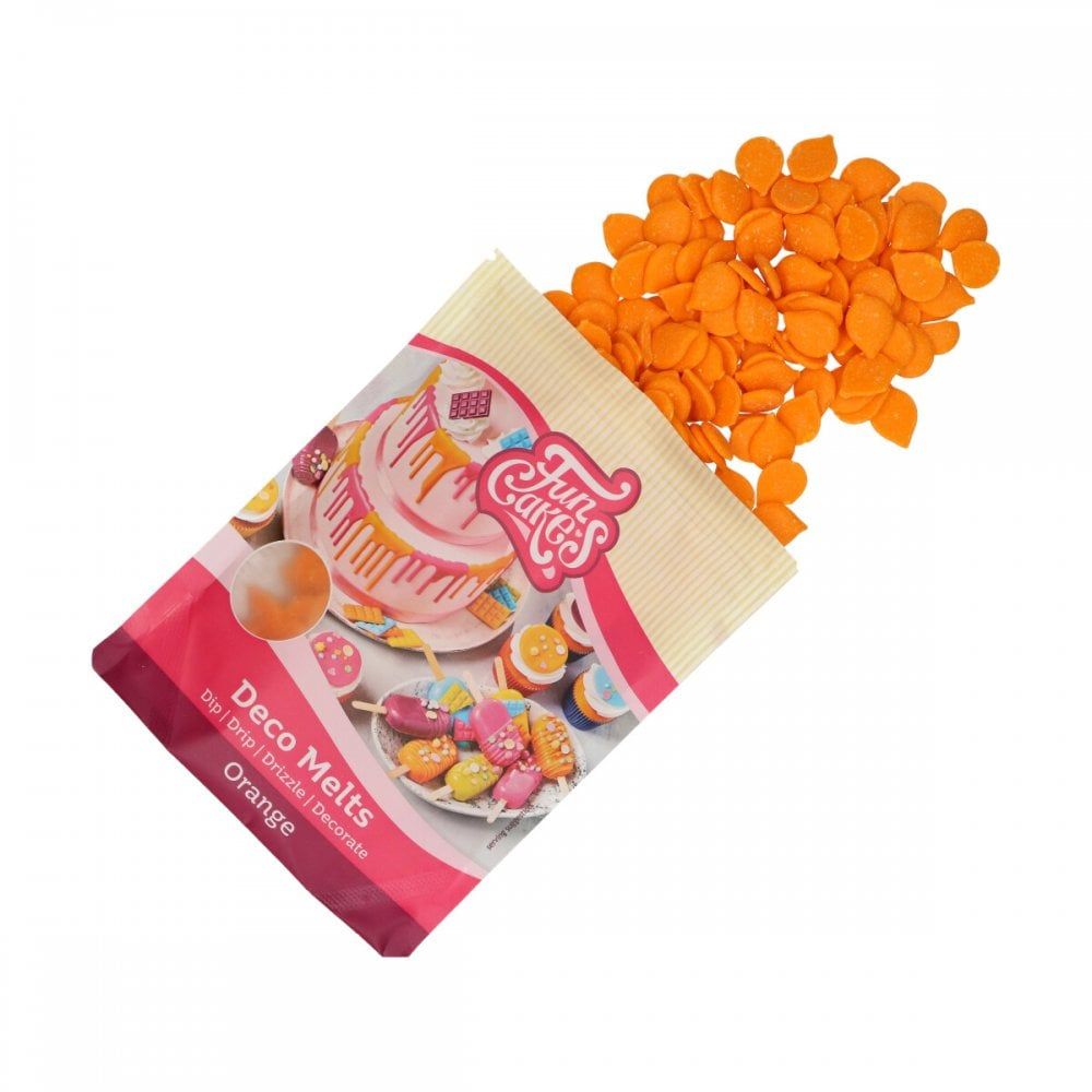 Fun Cakes Deco Melts 250g - ORANGE - BB 31/05/26