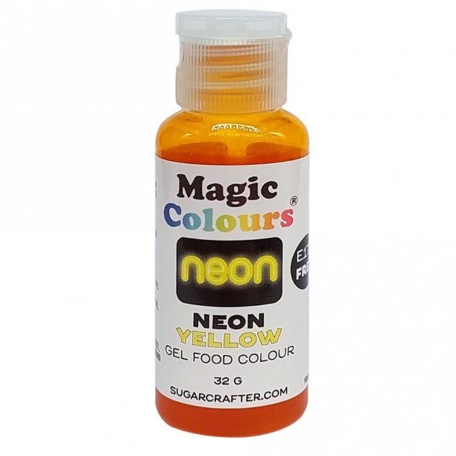 Magic Colours Neon Effect Sugarcraft Paste Colour 32g - NEON YELLOW