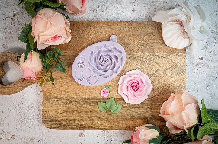 Karen Davies Cake Decorating Mould - LARGE ROSE