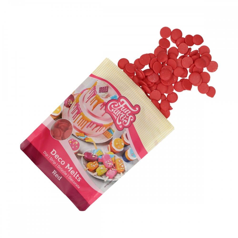 Fun Cakes Deco Melts 250g - RED - BB 31/07/26