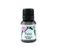 Metallic Food Paint - Metallic Black 25g - Rainbow Dust - BB August 2026