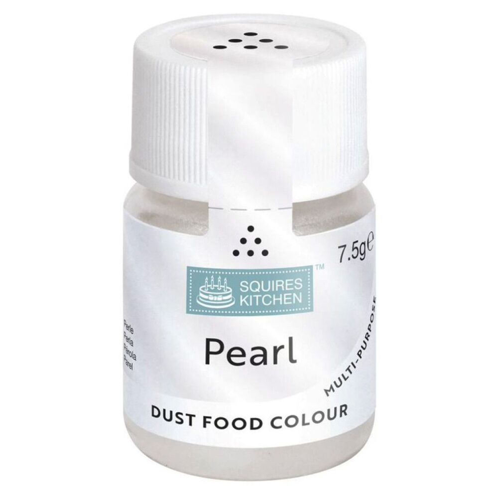 Squires Kitchen Dust Food Colour 7.5g - PEARL - BB 28/08/26
