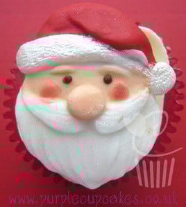 Cupcake Mould - Christmas / Santa