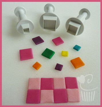 Square Plunger Cutters Set of 3
