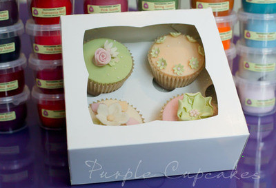 Cupcake Boxes (x 4 boxes) Choose Std or Deep - 4 Cupcakes