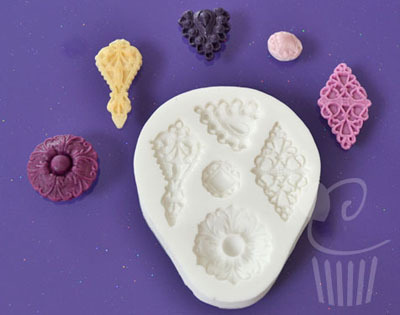 Cupcake Mould - Brooches Filigree