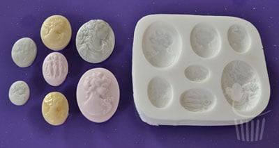 Cupcake Mould - Cameo Ladies