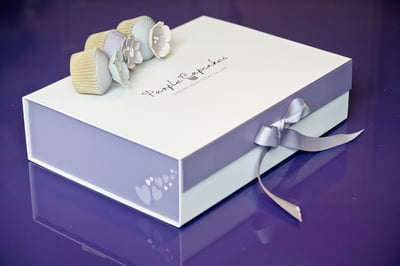 Purple Cupcakes Gift Box / Gift Wrap Service