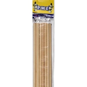 12 Wooden Dowel Rods