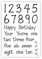 impressit™ Cake Stamps: Birthday Numbers and Ages