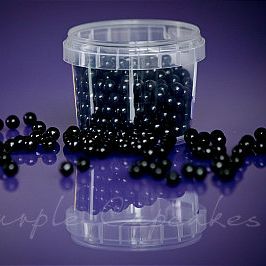 Chocolate Filled Black Pearls ED037 Purple Cupcakes