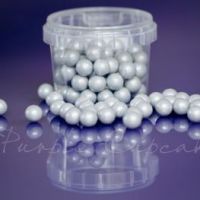 Large Sugar Pearls 10mm - Pearl Silver