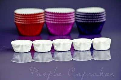 Cupcake Cases Mini x 100 - White