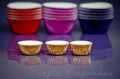 Cupcake Cases Mini x 45 - Gold
