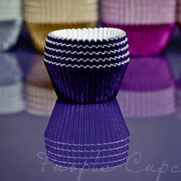Cupcake Cases FOIL - Purple