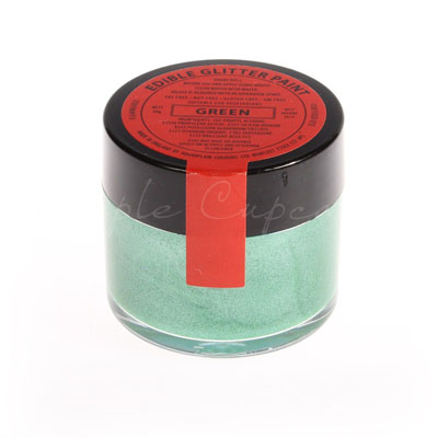 Sugarflair Edible Glitter Paint Green 20g