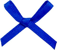 100 royal blue bows