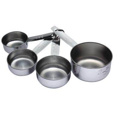 Stainless Steel Measuring Cup Set x 4