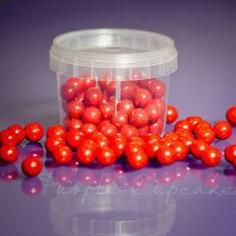 Large Sugar Pearls 10mm -  Red