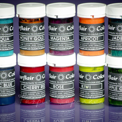 Sugarflair Paste Colours 25g - Pastel Colours Set 2 x 10