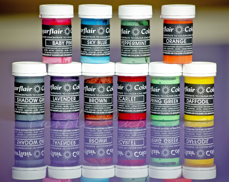 Sugarflair Paste Colours 25g - Pastel Colours Set 1 x 10