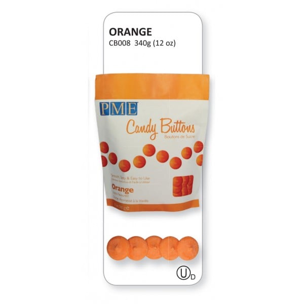 Orange Candy Buttons