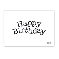 impressitâ„¢ Cake Stamps - Happy Birthday TYPEWRITER Mini