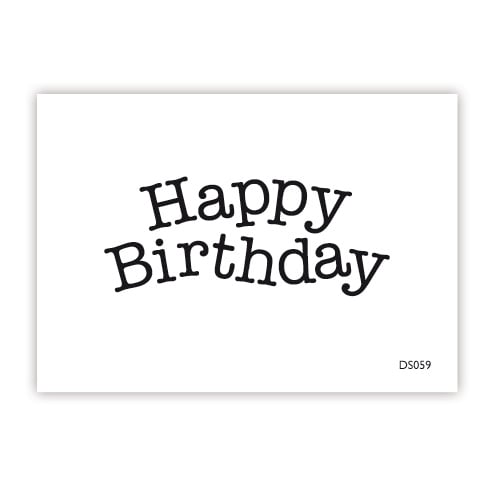 impressit Cake Stamps - Happy Birthday TYPEWRITER Mini