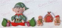 Karen Davies Cake Decorating Mould - SITTING ELF
