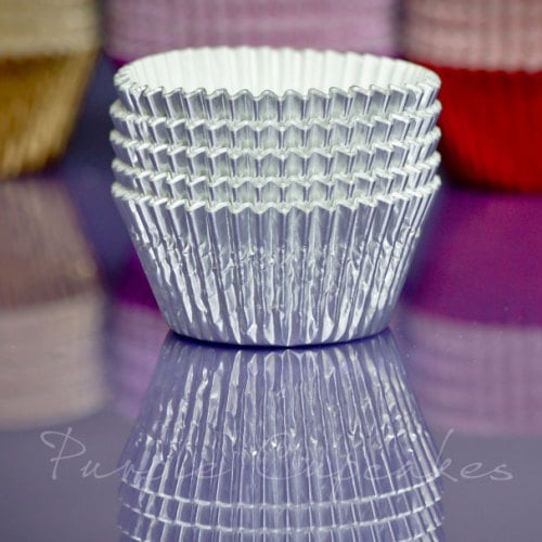 Cupcake Cases FOIL - 70 Silver