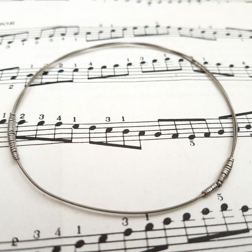 Guitar string bracelet bangle Size S (70mm diameter) CB007